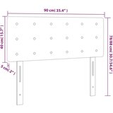  Uzglavlje crno 90x5x78/88 cm od tkanine | shoptok.hr