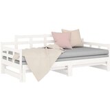  Dnevni ležaj na izvlačenje 2 x (80 x 200) cm bijeli od borovine | shoptok.hr
