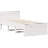  Okvir kreveta bez madraca s uzglavljem 75 x 190 cm od borovine | shoptok.hr