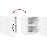 vidaXL Stenska kuhinjska omarica s polico 2 pcs Visok sijaj bela | Shoptok.si