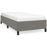 Maison Chic Posteljni okvir - Enojna postelja - Postelja za odrasle brez vzmetnice temno siv 80x200 cm blago-J7869, (21762750) Cene