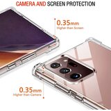 Techsuit Shockproof Clear Silicone prozorna torbica, odporna na udarce, za Samsung Galaxy Note 20 Ultra 4G / Note 20 Ultra 5G | Shoptok.si