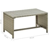  Stolić za kavu bež 70 x 40 x 38 cm od poliratana | shoptok.hr
