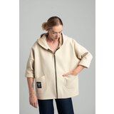 New collection Beige transitional light jacket with hood Cijene