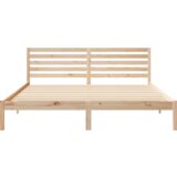 vidaXL Konstrukcija postelje Rjava 180 x 200 cm Masivno borovo les | Shoptok.si