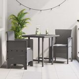  vrtnarski stol Set 2 Svetlo siva Poli etilenski ratan Standard, (22015420) | Shoptok.si