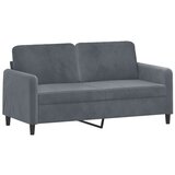  Dvosjed tamnosivi 140 cm baršunasti | shoptok.hr
