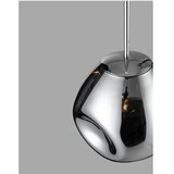 Nova Luce Staklena viseća svjetiljka u sjajno srebrnoj boji ø 25 cm Lava – | shoptok.hr