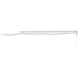  Okvir tende S LED lampica Bijelo 450 × 350 cm Aluminij | Eponuda.ba