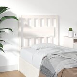  Uzglavlje za krevet bijelo 80,5x4x100 cm od masivne borovine | shoptok.hr