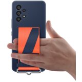 Samsung original ovitek Silicon Cover with Strap EF-GA536TNE za SAMSUNG Galaxy A53 - moder | Shoptok.si