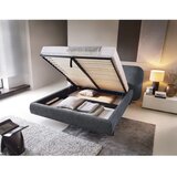 ELTAP modra oblazinjena zakonska postelja s prostorom za shranjevanje z letvenim dnom 140x200 cm pointt – | Shoptok.si