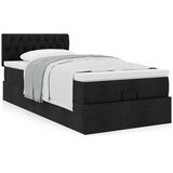 vidaXL otomanski okvir kreveta s madraca crni 100x200cm tkanine | shoptok.hr
