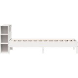  Krevet s regalom za knjige bez madraca bijeli 75x190cm borovina | shoptok.hr
