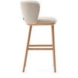 Kave Home Bež barski stol (višina sedeža 75,5 cm) Ciselia – | Shoptok.si