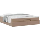 vidaXL Okvir kreveta s madracem cappuccina 160x200cm umjetna koža | shoptok.hr