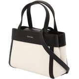 Calvin Klein Ročna torbica črna / bela | Shoptok.si