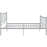  Posteljni okvir siv kovinski 200x200 cm, (20643214) | Shoptok.si