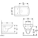 Geberit WC ŠOLJA SELNOVA SQUARE KONZOLNA RIMLESS 501.458.00.7 GEBERIT | ePonuda.com