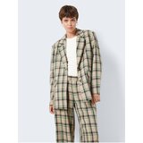 Noisy May Beige ladies oversize checkered jacket Laura - Ladies | ePonuda.com