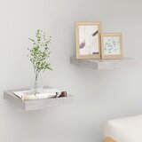 Maison Chic 2 kosi Stenske Police - Viseče police betonsko sive 23x23,5x3,8 cm MDF, (21793573) | Shoptok.si