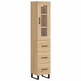  Visoka komoda hrasta sonome 34,5x34x180cm od konstruiranog drva | shoptok.hr