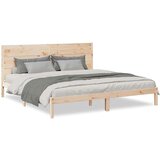  Daljši posteljni okvir brez vzmetnice 200x220 cm trden les, (22053867) | Shoptok.si