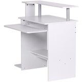 MID.YOU računalniška miza leseni material bela | Shoptok.si