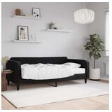 vidaXL Dnevni krevet s madracem crni 90 x 190 cm baršunasti | shoptok.hr