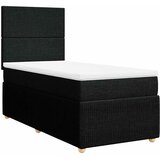  Krevet s oprugama i madracem crni 90x200 cm od tkanine | shoptok.hr