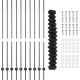 vidaXL verižna ograja z 20 U-stebrički siva 1.6x10 m jeklo, (22084795) | Shoptok.si