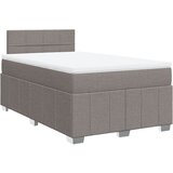  Krevet s oprugama i madracem smeđesivi 120 x 190 cm od tkanine | shoptok.hr