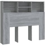 Maison Chic vzglavna omarica - nočna omarica - posteljna omarica siva sonoma 120x19x103,5 cm, (21705845) | Shoptok.si