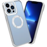 Cadorabo Ohišje, združljiv z Apple v prozorni - srebrni - zaščitni pokrov, narejen iz fleksibilnega silikona TPU s kromiranjem, (20603371) Cene