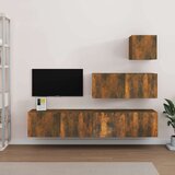  4-dijelni set TV ormarića boja dimljenog hrasta drveni | shoptok.hr