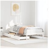 vidaXL Okvir kreveta bez madraca bijeli 90 x 190 cm masivna borovina | shoptok.hr