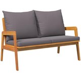 Bistro set s jastukom 5 pcs Smeđa Čvrsto drvo akacije | shoptok.hr