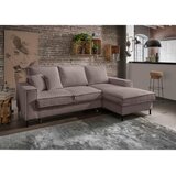 P & B KOTNA SEDEŽNA GARNITURA, rebrasti žamet sivorjava | Shoptok.si