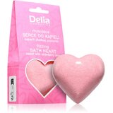 Delia Cosmetics Fizzing Bath Heart Wild Strawberry bomba za kupanje s okusom jagode 100 g | shoptok.hr
