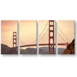  Slike na platnu 4-delne MESTA - SAN FRANCISCO ME116E40 | Shoptok.si