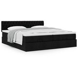vidaXL Otomanski okvir kreveta s madracima crni 200x200cm od tkanine Cijene