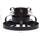 vidaXL Stojalo za novoletno jelko antično bakreno 29x29x15,5 cm | Shoptok.si