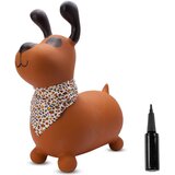  Gumeni smeđi psić za skakanje 60cm | shoptok.hr