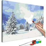  Slika za samostalno slikanje - Snow Christmas Trees 60x40 Cijene
