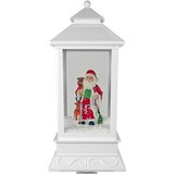 Christmas Decoration Lantern with Santa White Carols Lights | shoptok.hr