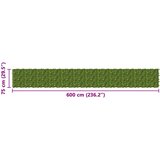  Zaslon za balkon s lišćem Zelena i žuta 600 x 75 cm | shoptok.hr
