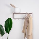 Spinder Design Siv/bež kovinski stenski obešalnik s polico Rex – | Shoptok.si