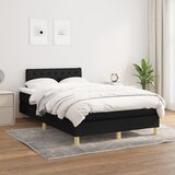  box spring s madracem crni 120 x 190 cm od tkanine | shoptok.hr