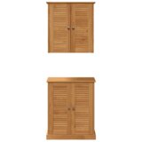 vidaXL Set namještaja za kupaonicu 2 pcs Smeđa 67.5 x 34 x 80 cm | shoptok.hr