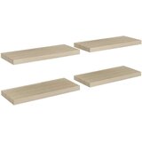 vidaXL plutajuće zidne police 4 kom boja hrasta 60 x 23,5 x 3,8 cm MDF | shoptok.hr